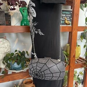 Black Spiderweb Crossbody Purse/Clutch